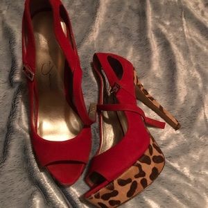 printed heels